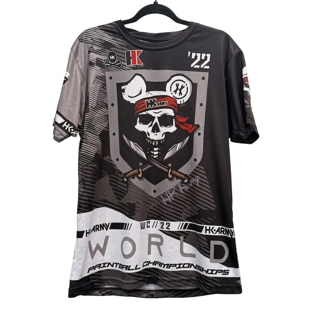 HK Army 2022 World Paintball Championships Jersey Hostile Skull Shirt Men Medium